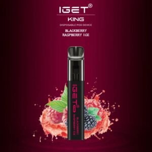 IGET KING BLACKBERRY RASPBERRY ICE – 2600 PUFFS