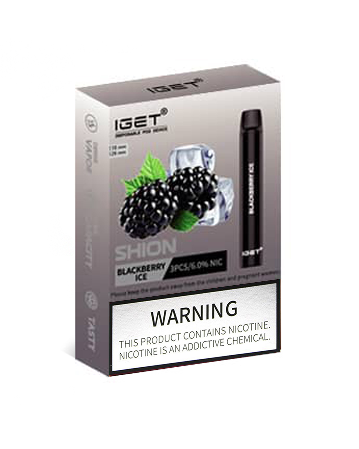Blackberry Ice 600 Puffs Disposable 3 x IGET Shion - Image 2