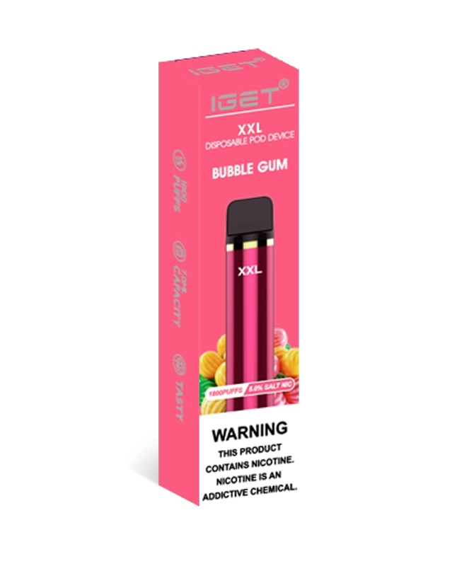 Bubble Gum 1800 Puffs Disposable IGET XXL - Image 2