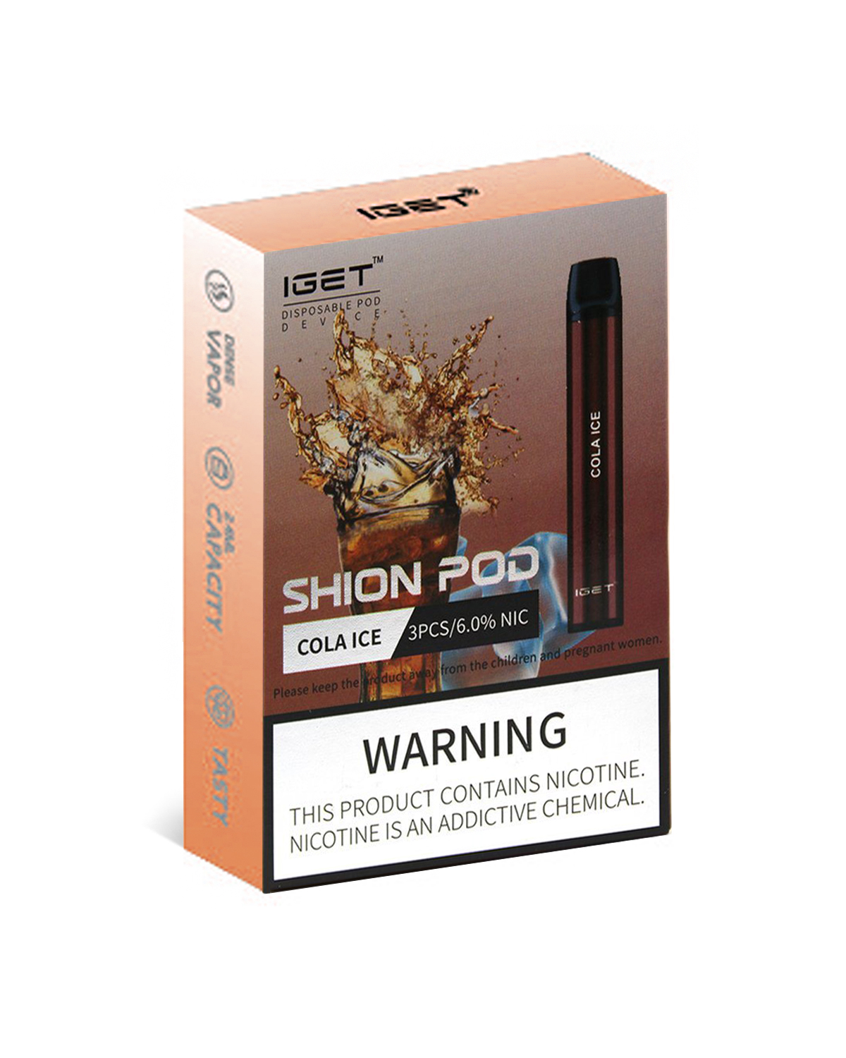 Cola Ice 600 Puffs Disposable 3 x IGET Shion - Image 2