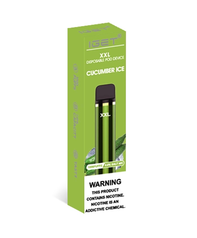 Cucumber Ice 1800 Puffs Disposable IGET XXL - Image 2
