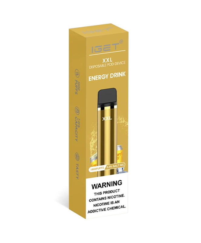 Energy Drink 1800 Puffs Disposable IGET XXL - Image 2