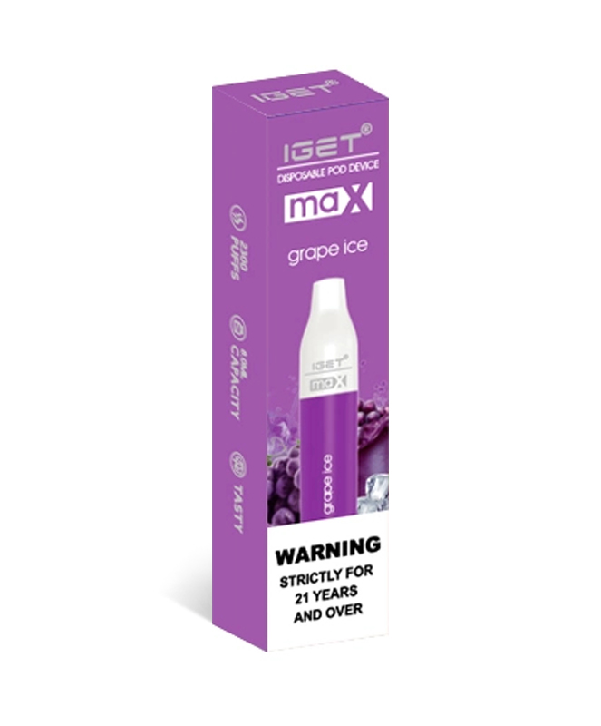 Grape Ice 2200 Puffs Disposable Vape IGET Max - Image 2