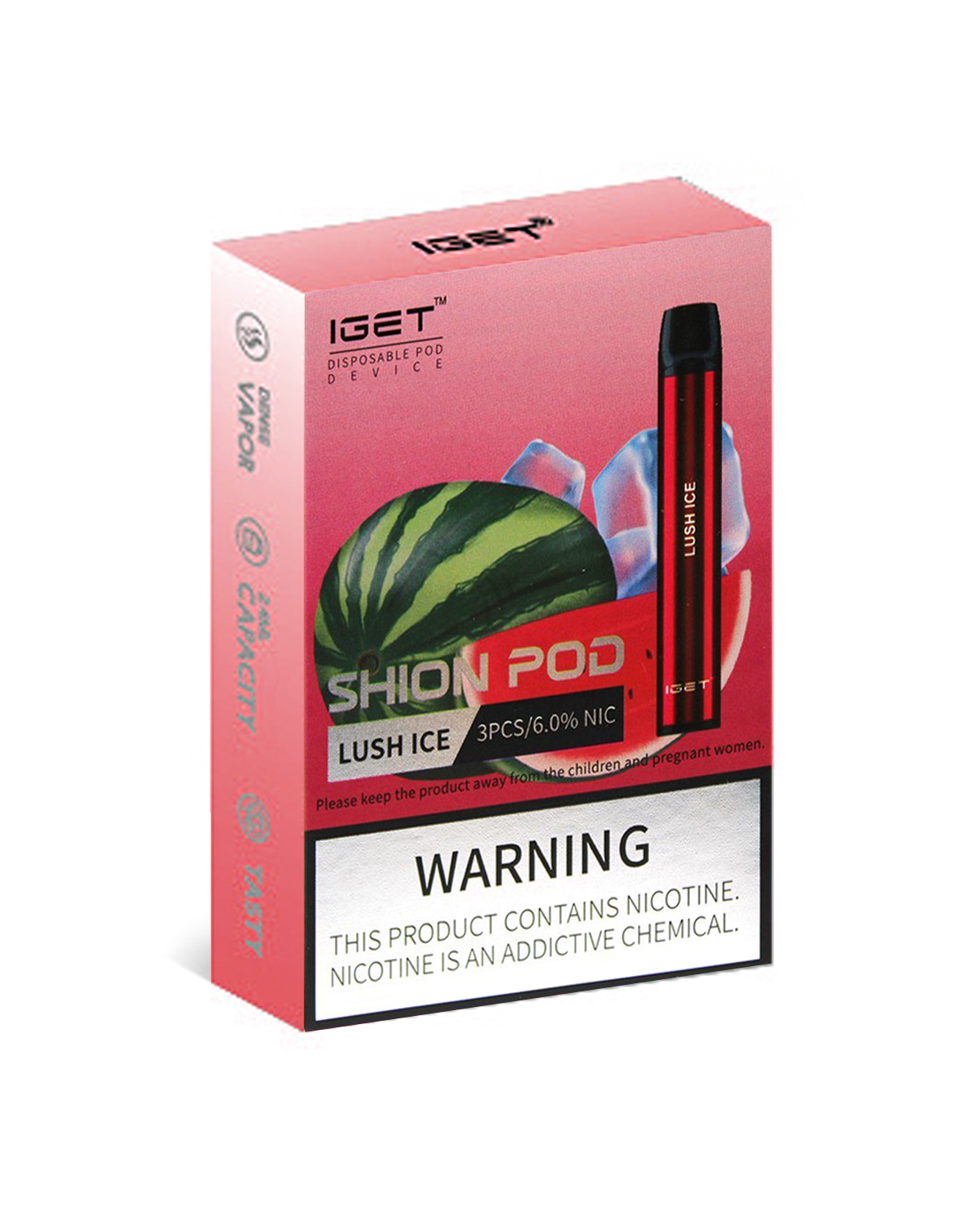 Lush Ice 600 Puffs Disposable 3 x IGET Shion - Image 2