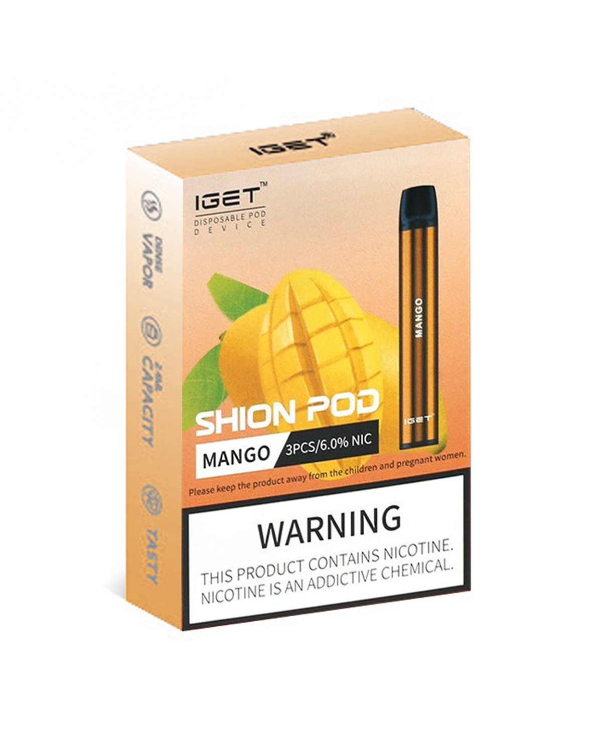 Mango 600 Puffs Disposable 3 x IGET Shion - Image 2
