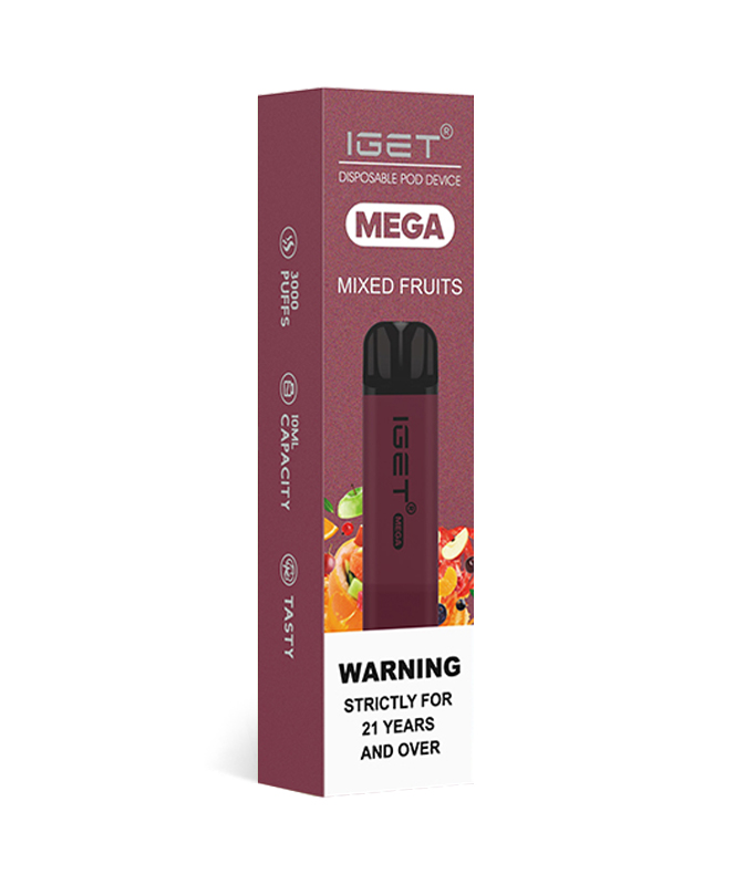 Mixed Fruit 3500 Puffs Disposable Vape IGET Mega - Image 2