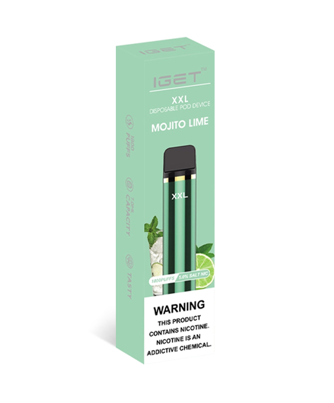 Mojito Lime 1800 Puffs Disposable IGET XXL - Image 2
