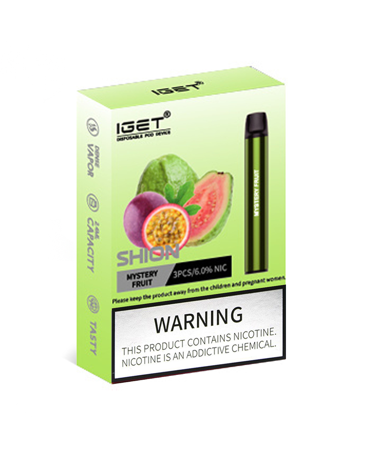 Mystery Fruit 600 Puffs Disposable 3 x IGET Shion - Image 2