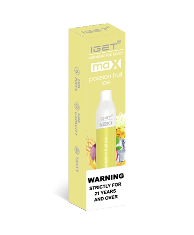 Passion Fruit Ice 2200 Puffs Disposable Vape IGET Max - Image 2