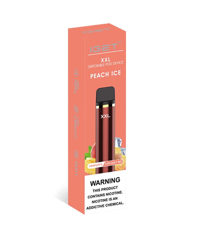 Peach Ice 1800 Puffs Disposable IGET XXL - Image 2