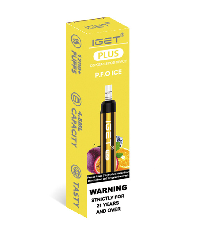 PFO Ice 1200 Puffs Disposable Vape IGET Plus - Image 2