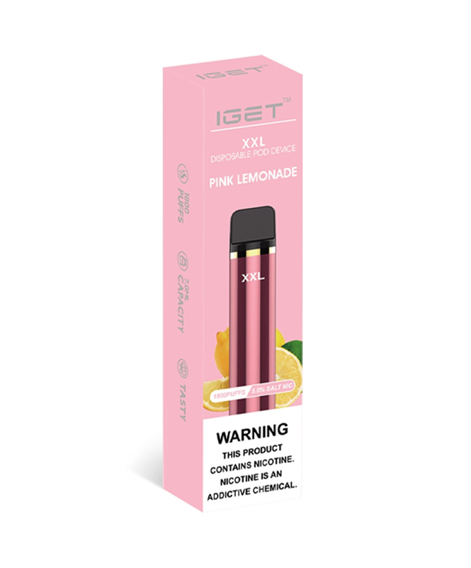 Pink Lemonade 1800 Puffs Disposable IGET XXL - Image 2