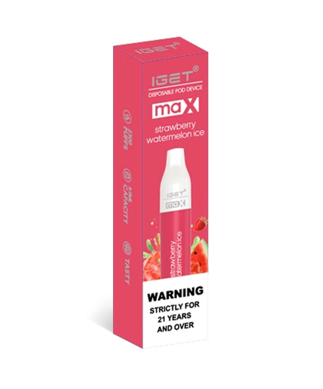 Strawberry Watermelon Ice 2200 Puffs Disposable Vape IGET Max - Image 2