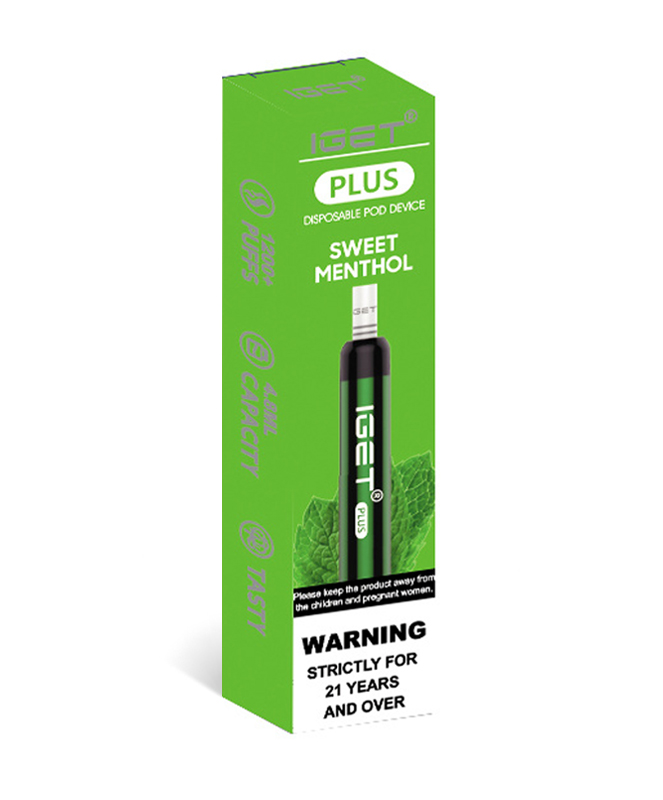 Sweet Menthol 1200 Puffs Disposable Vape IGET Plus - Image 2