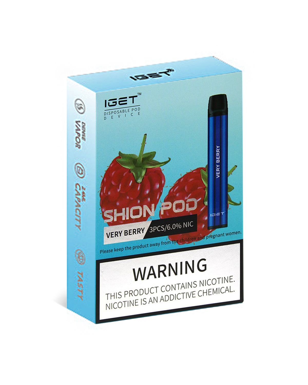 Very Berry 600 Puffs Disposable 3 x IGET Shion - Image 2